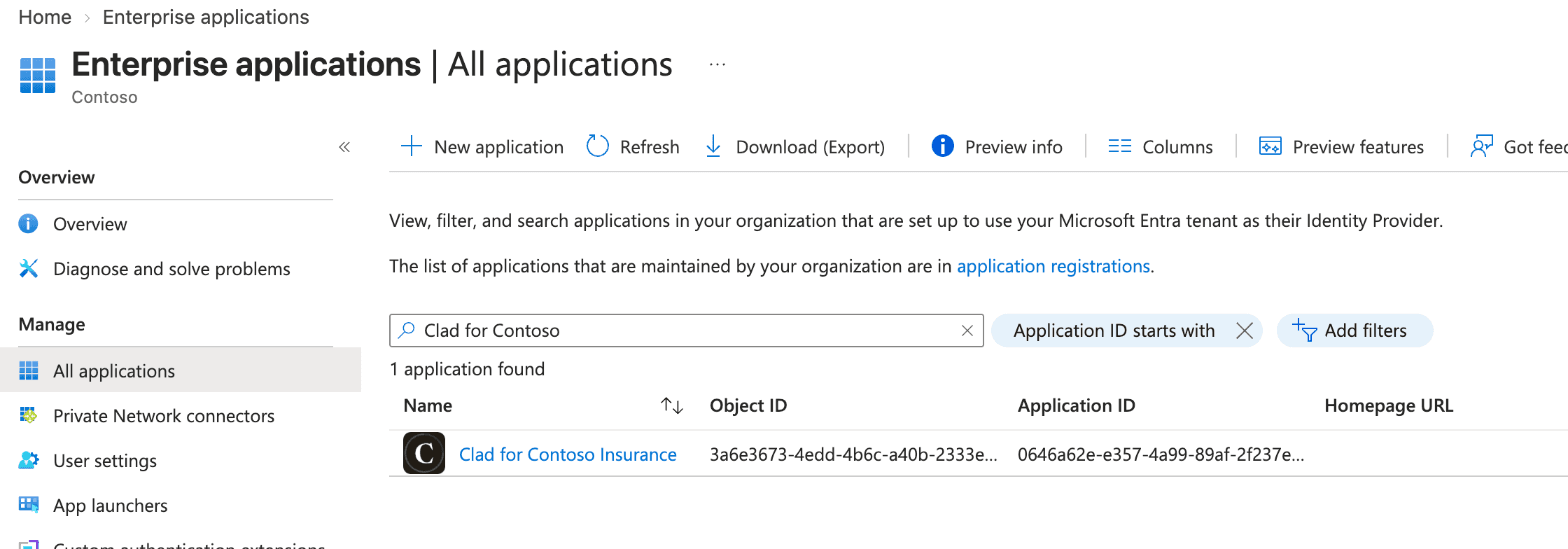 Searching for Clad in Enterprise applications